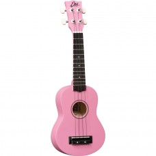 Chitarra Ukulele soprano EKO  Rosa + custodia - corde - prontuario di accordi