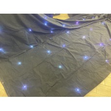 telo led star curtain 4 metri x 3 metri fondale 50 led rgb ex demo