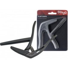Capotasto  in metallo chitarra acustica/elettrica Stagg scpx-cu BK colore nero