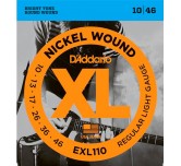 Muta corde per chitarra elettrica 10 / 46 D'addario EXL110 regular light