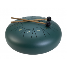 Handpan  Hank Drum tamburo percussioni a mano in acciaio Dimavery TD-12 Verde