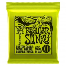 Muta corde chitarra elettrica Ernie Ball -2221 Nickel Wound Regular Slinky 10-46