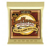 Ernie Ball 3069  3 Pack  Erthwd Folk Nylon, Pk 28 42