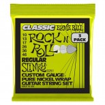 Ernie Ball 3251  3 Pack Regular Slinky Clas RnR 10-46 per chitarra elettrica