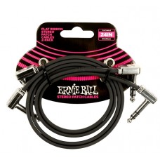 Due  Cavi Patch Stereo Ernie Ball 6406 Flat Ribbon Stereo Patch Cable 60,96 cm