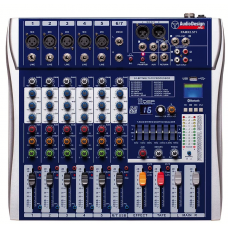 Mixer Audio design Pamx2.511  effetti usb bluetooth 5 canali 1 +1 