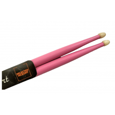Bacchette per batteria 5A HICKORY Drum Art rosa pink