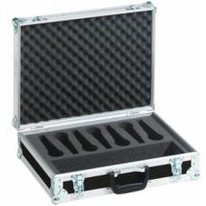 Flight case valigetta per 7 microfoni  e accessori in legno Nero ROADINGER