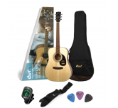 Kit  chitarra acustica wester  natural  + accessori  CORT CAP-810 OP