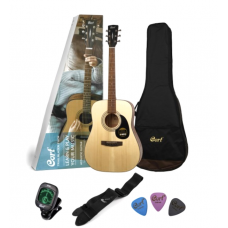 Kit  chitarra acustica wester  natural  + accessori  CORT CAP-810 OP