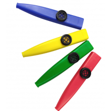 Kazoos in fibra plastica  colorata  Giallo Blu Verde Rosso