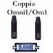 Coppia Stereo Microfono condensatore Studio OM1 Omni1 Line Audio made in Svezia