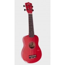 Chitarra Ukulele OQAN QUK1RED + custodia rosso metallizzato