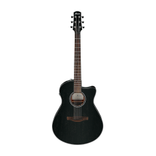 Chitarra acustica elettrificata Ibanez AAM340CE-RUB Rustic Black High Gloss