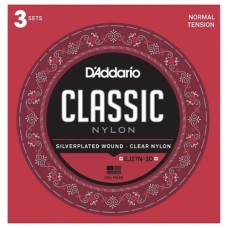 3 Set D'addario EJ27N student Nylon, normal Tension per chitarra classica corda