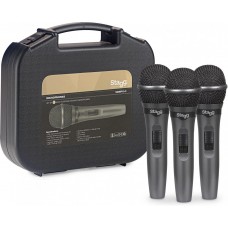 set 3 microfoni + cavo Stagg SDMP15-3 con interruttore dinamici