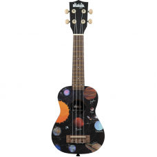 Ukulele soprano KALA UK-SPACEDOUT con grafica + borsa