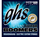 Muta corde chitarra elettrica GHS Sub Zero Boomers 009-042