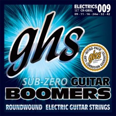 Muta corde chitarra elettrica GHS Sub Zero Boomers 009-042
