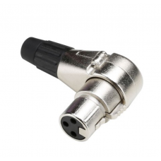 Connettore Femmina XLR 90 gradi Microfonico Bilanciato Adam Hall k4cxf3a Connettore Femmina XLR 90 gradi Microfonico Bilanciato Adam Hall k4cxf3a